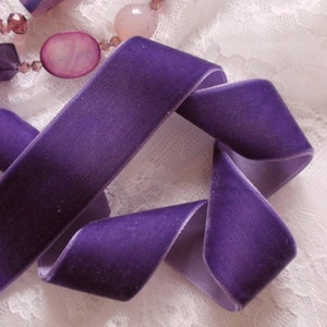 Velvet Ribbon 5 yards In Lt deipinium (1 inch) More Color to Choose R-10-205
