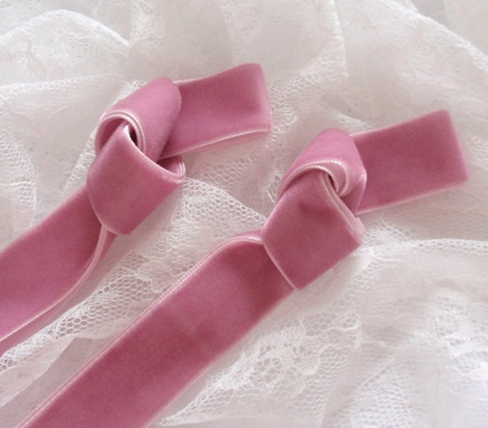 Velvet Ribbon 3 Yards in Tulip (3/4 Inch) More Color to