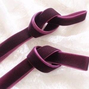 Ruban de velours 3 yards en Bourgogne (3/4 pouce) Plus de couleur à choisir R-34-230