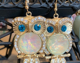Pendientes de búho majestuosos: perfectos para Halloween o para uso diario. Imprescindibles para los amantes de los búhos. Disfraces de Halloween o cosplay.