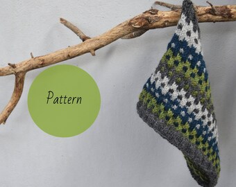 Knitting pattern, textured cowl knit pattern, easy scarf knitting pattern