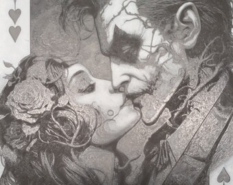 Poison Ivey And joker Share a kiss 3D print