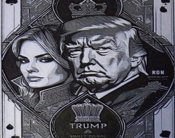 Präsident Trump benutzerdefinierte 3D gedrucktes Foto