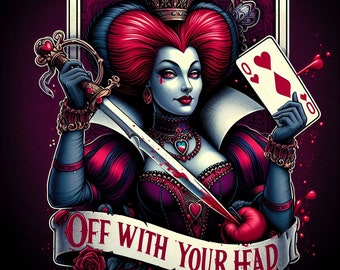 Custom 3D printed photos: Queen of hearts off with your head art