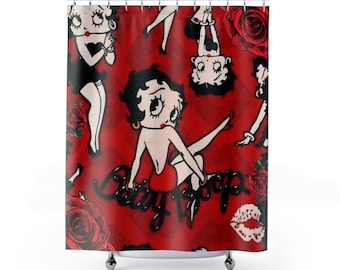 Crochets De Rideau De Douche Betty Boop 1997 – Résine, Lot De 12, Boîte Scellée