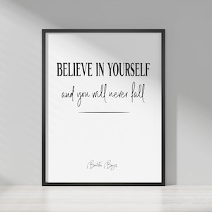 Beastie Boys, Believe in Yourself, Hip Hop and Rap, Song Lyrics and Quotes, Digital Wall Art, Home Decor, Inspiration, Printable Poster