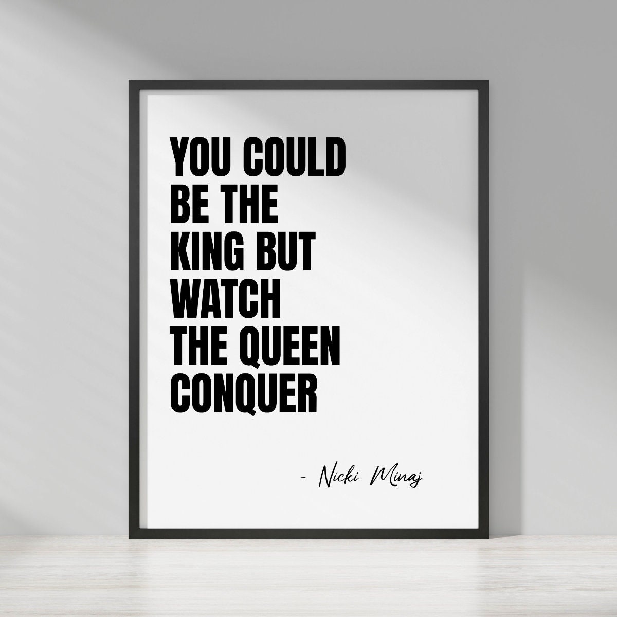 Nicki Minaj Quote Print: Hip Hop Fan, Music Lover, Wall Art Printable,  Digital Download - Etsy, image size:1200x1200