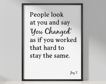 Impresión de cita de hip hop: póster de letra de canción, amante de la música, arte de pared imprimible, descarga digital