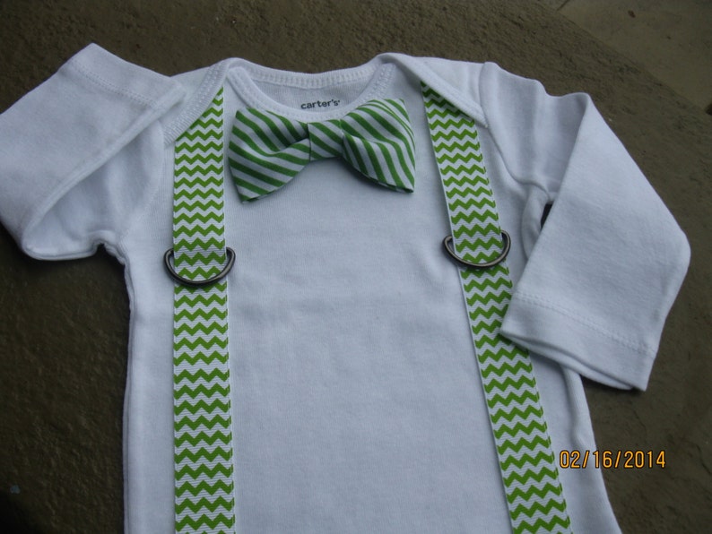 St. Patricks Day Tie and Suspender Set Baby Boy by Nonneys - Etsy