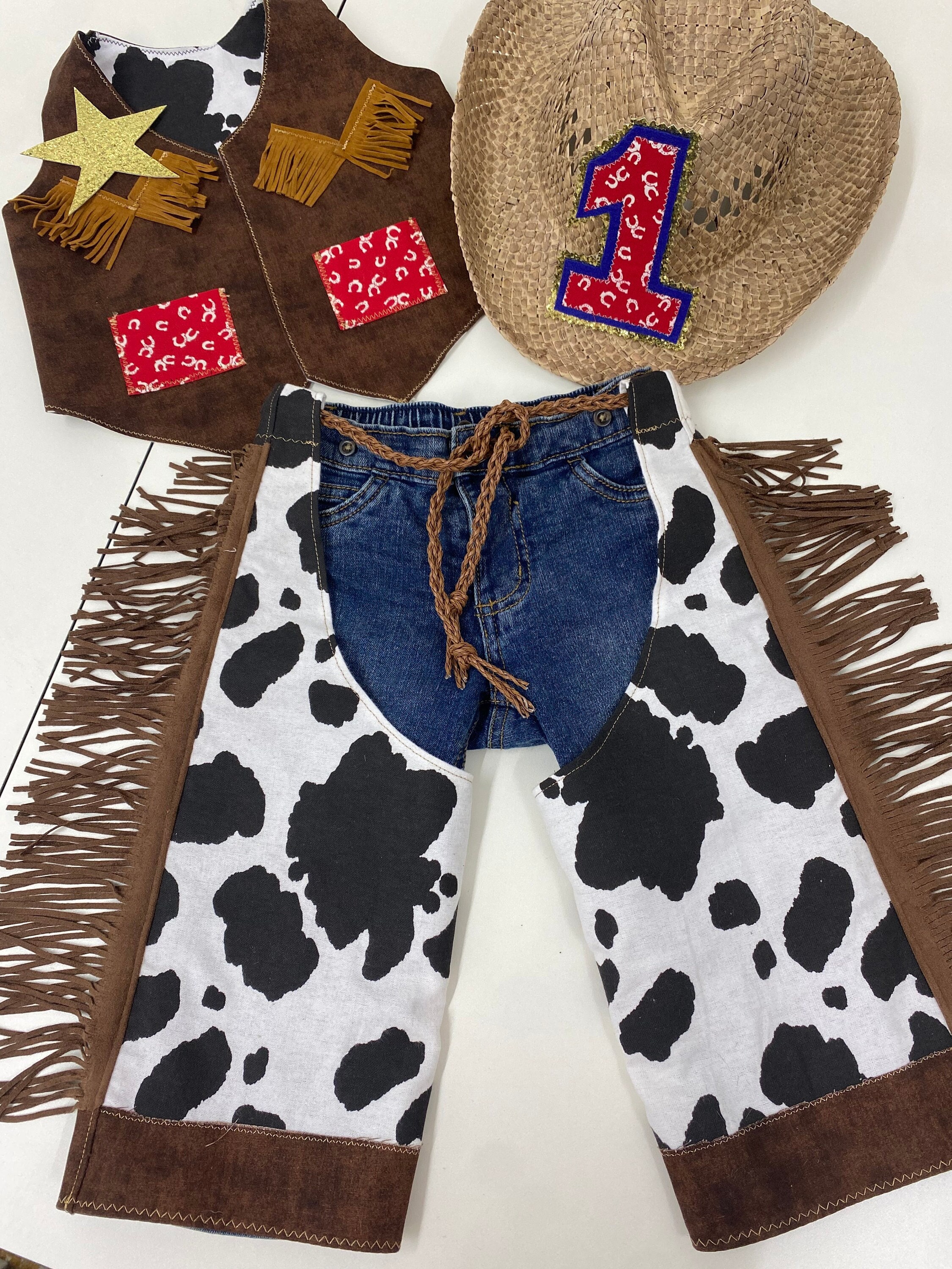 Cowboy - Cowboy Hat - Cowboy Birthday - Cowboy Party- Farm Party - Boy Birthday - Sheriff Badge - Cowboy Vest - Farm Birthday  Lynnlee Babee