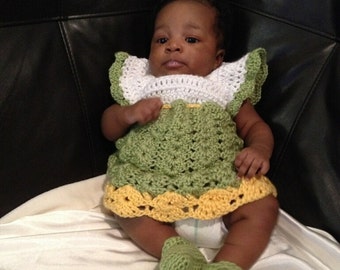 Baby Shell Crochet Dress Pattern