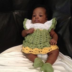 Baby Shell Crochet Dress Pattern