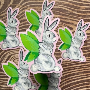 Wolpertinger bunny sticker