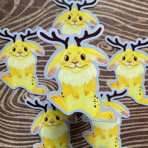 Jackalope bunny sticker