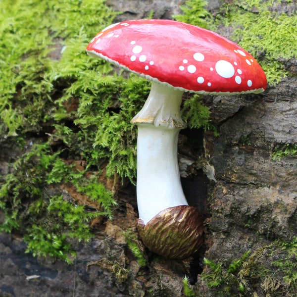 Aimant - Amanite tue-mouche - Champignon de conte de fées - Porte-mémo - Aimant de réfrigérateur - Aimant extra large