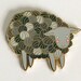 Yarn Sheep Enamel Pin Lamb Enamel Pin - lamb pin- knitting pin - lamb pin lapel pin hat pin - Yarn hard enamel pin