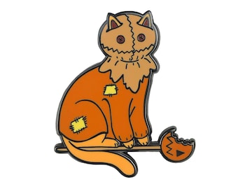 Trick or Treat Cat Enamel Pin