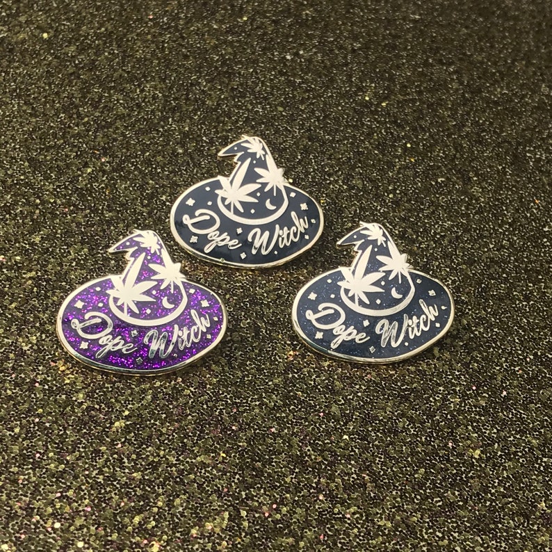 Dope Witch Enamel Pin Weed Witch Pin Witch Pin Weed Pin - Etsy