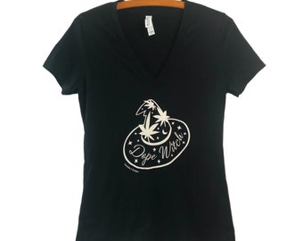 Dope Witch Hat V Neck Tee