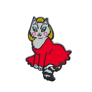 Divine Cat Enamel Pin -  John Waters Pin - Pink Flamingos Pin