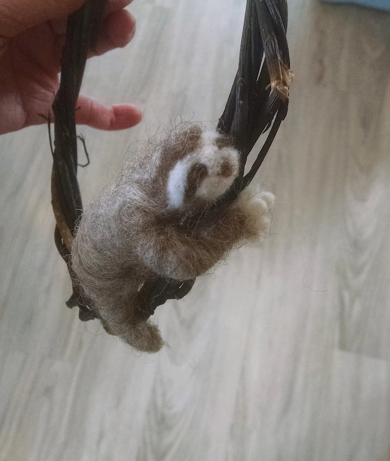 Sloth Desk Pet, Hand Felted Wool Sloth Sculpture, Sloth Gift - Etsy
