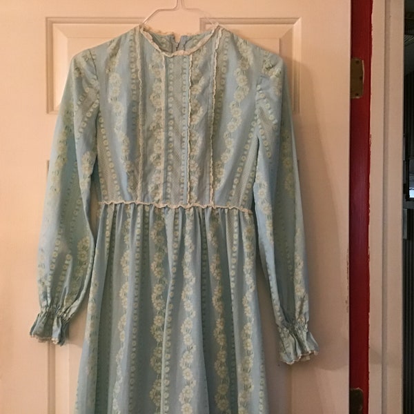 Vintage Handmade Maxi Prairie Dress —Great for Theater