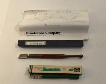 Price Reduced---Vintage Brookstone 2A Diamond Glass Cutter Japan and Diamantor Germany Cutter