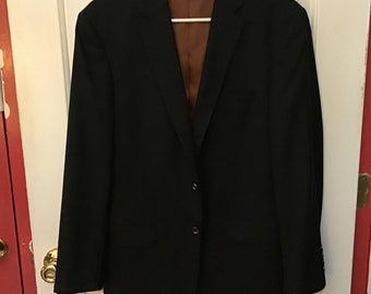 Price Reduced---Joseph Bank Men's Wool Navy Blue Sport Coat Blazer Size 36 Slim Fit 2 Button