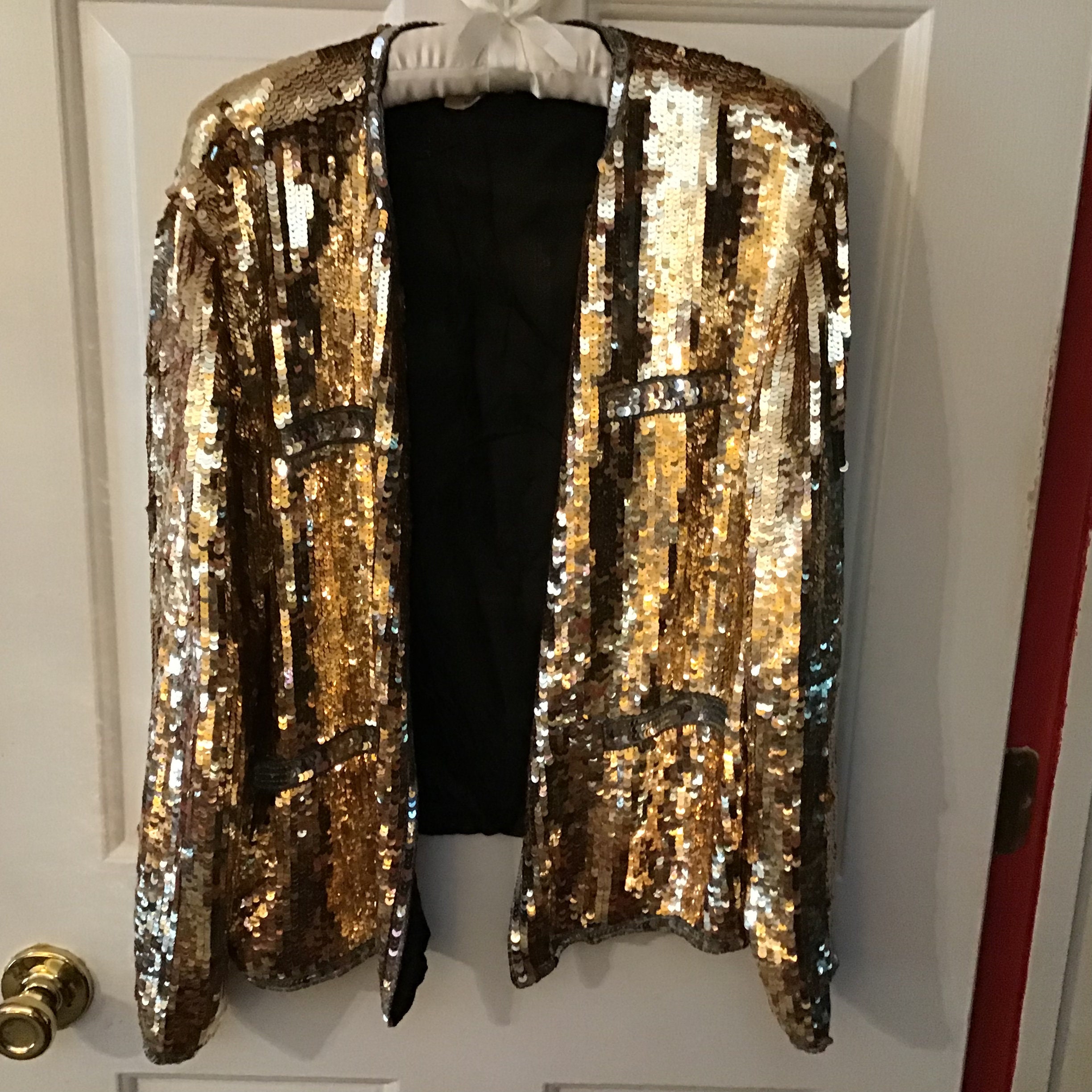 silver bling jacket