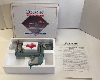 Cookin’ The American Way Apple Corer Peeler Slicer as New in Original Box