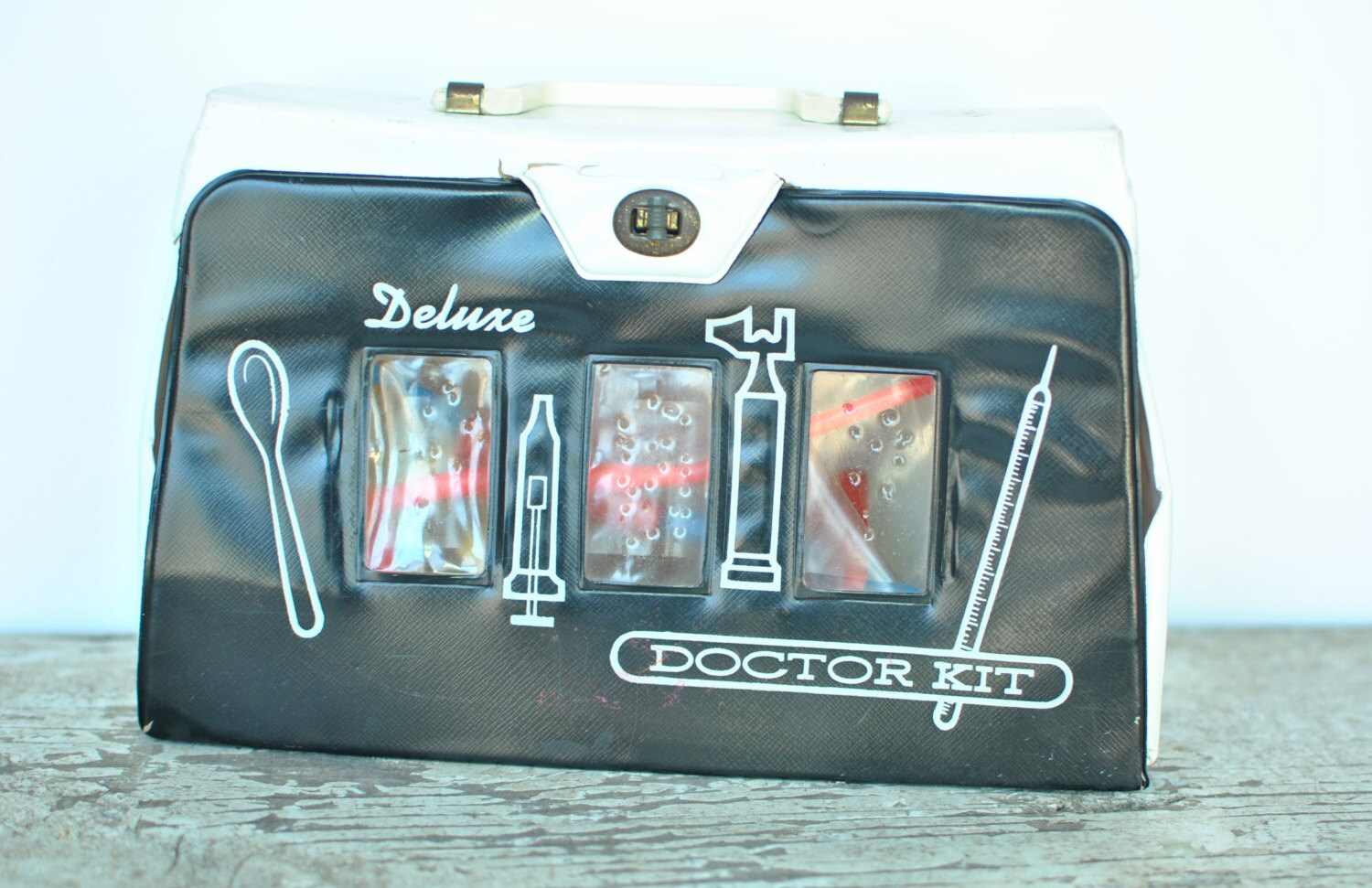 Vintage Toy Doctor Kit Child's Doctor Bag Etsy