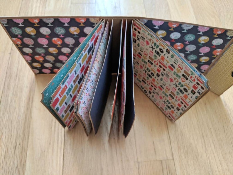 Blank Travel Scrapbook Mini Album Blank Scrapbook Photo Etsy