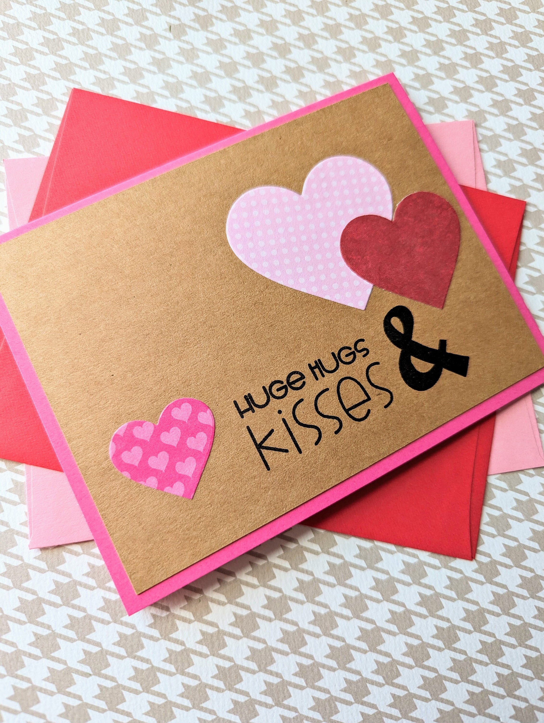 Handmade Valentine Set, Valentine Cards, Valentines Cards, Valentines