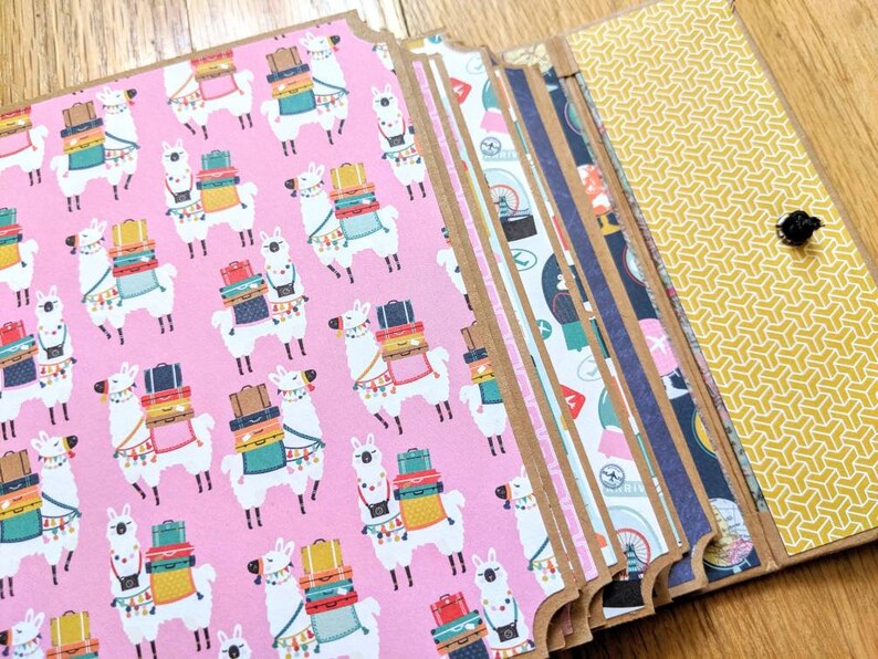 Blank Travel Scrapbook Mini Album Blank Scrapbook Photo Etsy