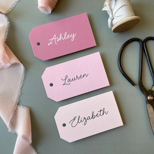 Bridesmaid gift tags, name gift tag, bridesmaid tags, personalized wedding party tags, name tags wedding, printed gift tags