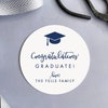 Custom Graduation Labels, Round Labels, Graduation Party Favor Labels ...