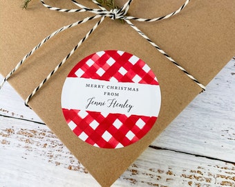 Download Red Plaid Stickers Etsy