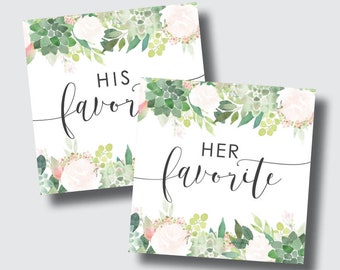 His her favorite sticker, his her favor sticker, his her favorite, salty sticker, sweet sticker, his her treat labels, welcome bag treats