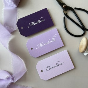 Groomsman gift tag, bridal party gifts, bridesmaid gift tag, blue wedding tags, personalized tags, custom hang tags image 5