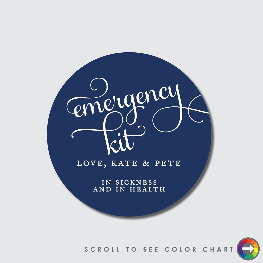 Emergency Kit Stickers Hangover Kit Stickers Survival Kit Etsy