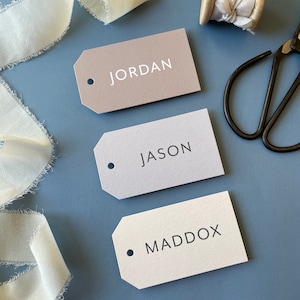 Groomsman gift tags, personalized tags for gifts, custom gift tag, bridesmaid gift, green wedding gift tags image 2