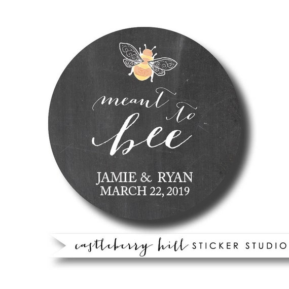Items similar to Honey labels for wedding favors, custom honey jar