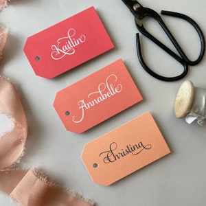 Groomsman gift tag, bridal party gifts, bridesmaid gift tag, blue wedding tags, personalized tags, custom hang tags image 6
