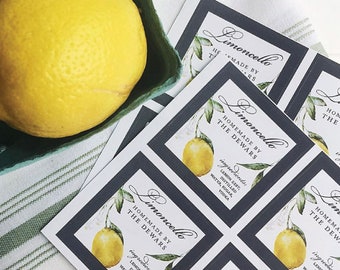 Limoncello labels, lemoncello stickers, homemade wedding favor labels