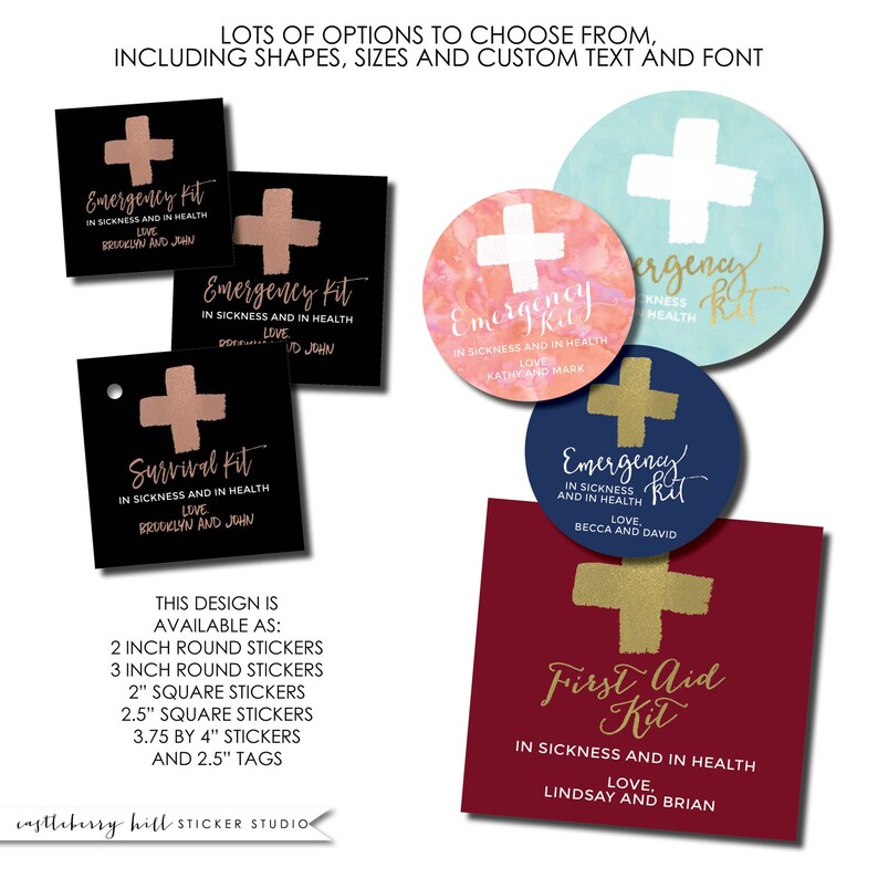 Emergency kit stickers survival kit labels kit Etsy