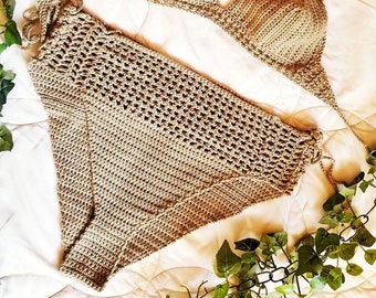 Peekaboo High Waisted Crochet Bikini Bottoms Pattern