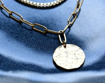 Suzi necklace, Handmade, gold, made in paris, boho, chic, delicate, wedding, gift, designer, engraved