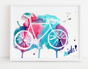 Digital Download Art, "Ride" by Jess Buhman, Instant Download, 10" x 8" print