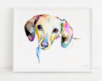 Dachshund Watercolor Print |  "Dachshund" by Jess Buhman, Multiple Sizes, Select Your Size, Print of Dachshund, Dachshund Lover Gift