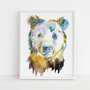 Bear Watercolor Print | "Bear" by Jess Buhman, Choose Your Size, Select Your Size, Animal Painting, Nursery Decor